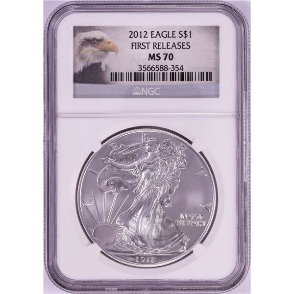 2012 $1 American Silver Eagle Coin NGC MS70 First Releases