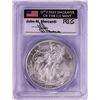 Image 1 : 2013 $1 American Silver Eagle Coin PCGS MS70 First Strike John M. Mercanti Signature