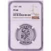 Image 1 : 1957 Proof Franklin Half Dollar Coin NGC PF68