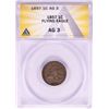 Image 1 : 1857 Flying Eagle Cent Coin ANACS AG3