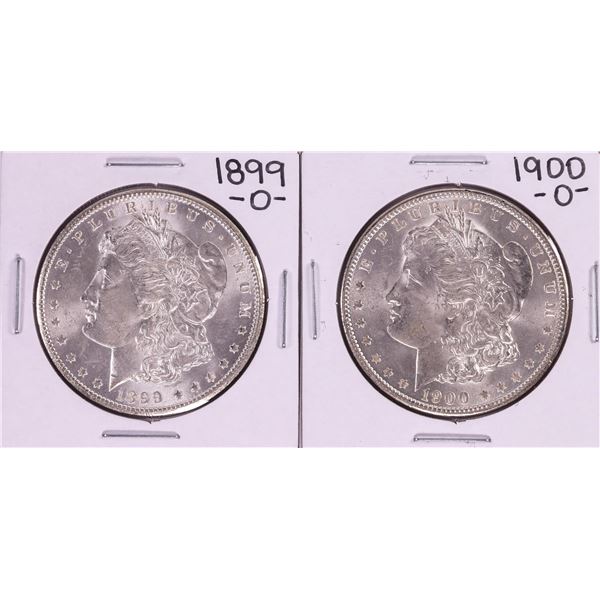 Lot of 1899-O & 1900-O $1 Morgan Silver Dollar Coins