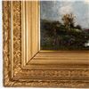 Image 3 : Framed Georges Max Vallier Oil On Panel, Country Landscape