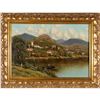 Image 2 : George W Drew (1875-1968), Framed Oil on Canvas, Lake Como