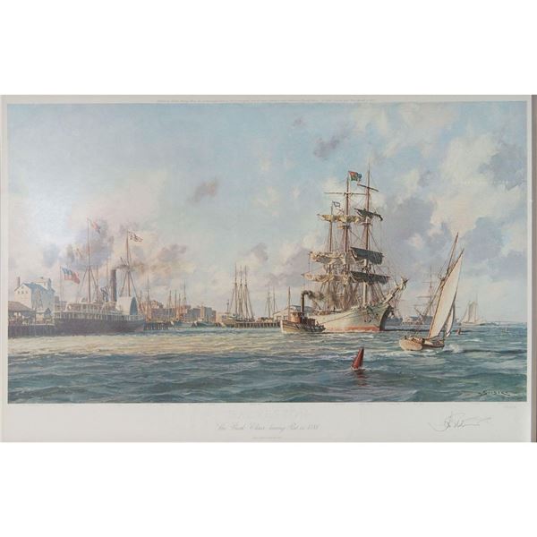 John Stobart Print, Galveston, 1884, Signed