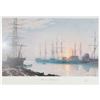 Image 1 : John Stobart Print, Sunrise Over Nantucket 1835
