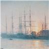 Image 5 : John Stobart Print, Sunrise Over Nantucket 1835