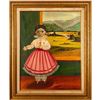 Image 2 : Framed Agapito Labios (1898-1996) Oil on Canvas, Young Girl