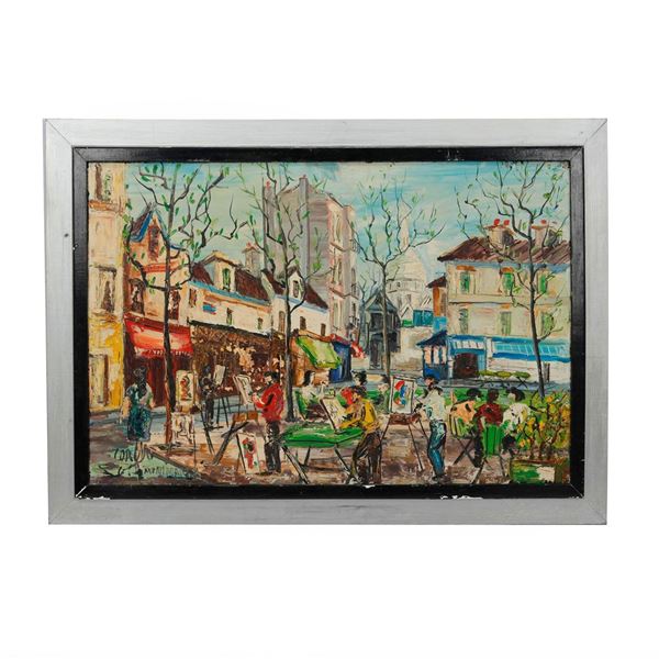 Oil on Canvas, Montmartre Artists, Signed