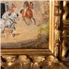 Image 3 : Signed Adi B. Oil on Wood Painting Stagecoach Scene