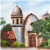 Image 4 : Framed, Oil on Canvas, Carmel Mission Painting