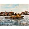 Image 1 : Framed, Herbert Weintraub, Steam Tugboat Riverfront City