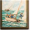 Image 4 : Framed Clay Painting, Sailing Away