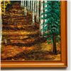 Image 4 : Framed, Acrylic Painting, Autumn Forest Landscape Art