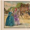 Image 10 : 2 Vintage Godey's Fashions Embroidered Wall Art, Framed