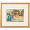 Image 7 : 2 Vintage Godey's Fashions Embroidered Wall Art, Framed