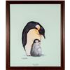 Image 2 : Framed Harry Antis Lithograph, Emperor Penguin And Chick