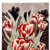 Image 2 : Vintage Decorative Ceramic Art Tile, Tulips