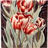 Image 3 : Vintage Decorative Ceramic Art Tile, Tulips