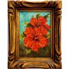 Image 4 : 2 Framed Flower Paintings, Hibiscus, Signed