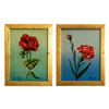 Image 1 : 2 Framed Vintage Floral Paintings, Signed