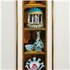 Image 4 : Framed, Acrylic Painting, 7 Porcelains in Display Cabinet