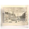 Image 1 : Reproduction Print, Archaic Drawing, Piazza Navona, Rome
