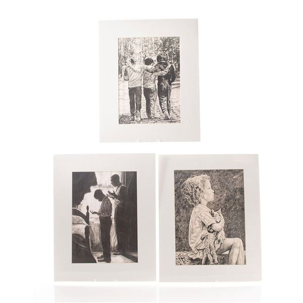 3 Graphite Drawing Prints By Jason Hunt