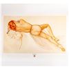 Image 1 : Alberto Vargas Signed Pinup Girl Print, World War II