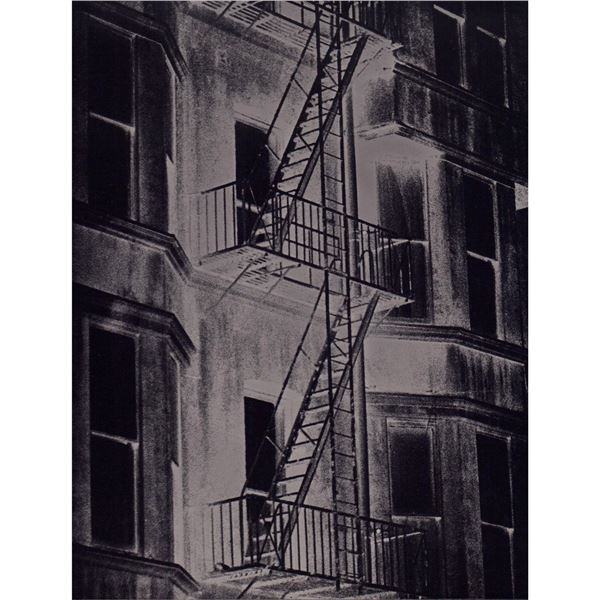 Gelatin Silver Print, Fire Escape, Negative