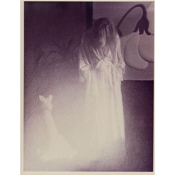Gelatin Silver Print, Silk Robe Woman, Toned Print