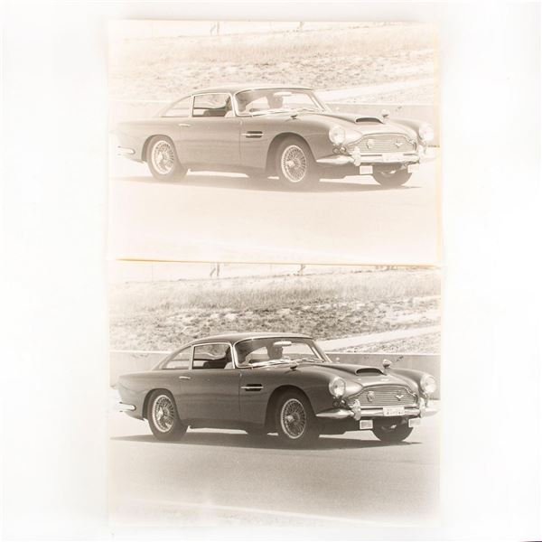 Gelatin Silver Print. Aston Martin with Passengers