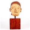 Image 1 : Pre Columbian Replica Head Sculpture on Wood Base