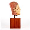 Image 2 : Pre Columbian Replica Head Sculpture on Wood Base