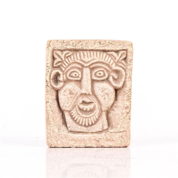 Replica Stone Tile Carving St Philibert Tournus Bearded Man