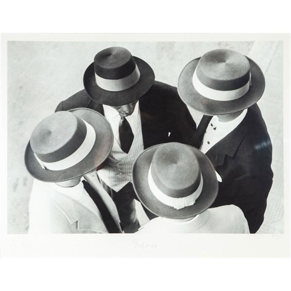Framed Hulton Getty Giclee Print, Fedoras
