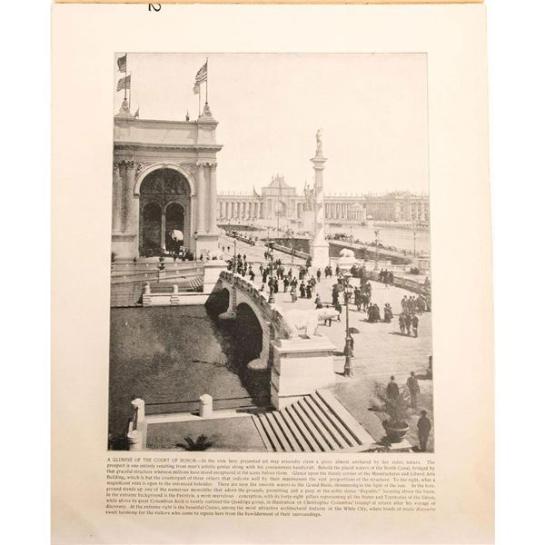 1893-94 Chicago Portfolio Of Photographs Of The World's Fair
