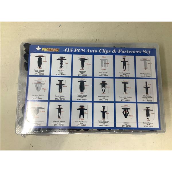 Prograde 415 Piece Auto Clips & Fasteners Set