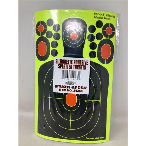Silhouette Adhesive Splatter Targets 10 Targets