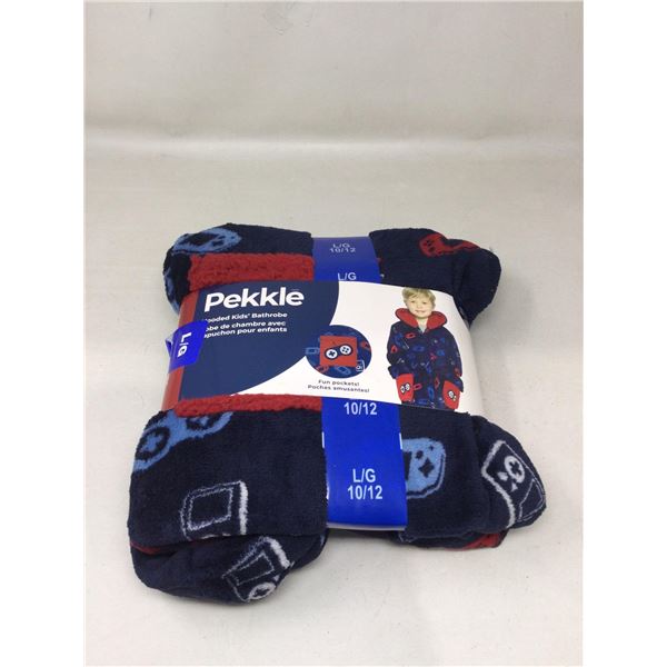 Pekkle Hooded Kids Bathrobe Size L