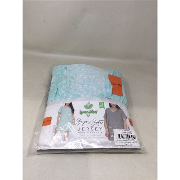 Honeydew Super Soft Jersey Ladies Sleep Shirts Pack Of 2 Size XXL