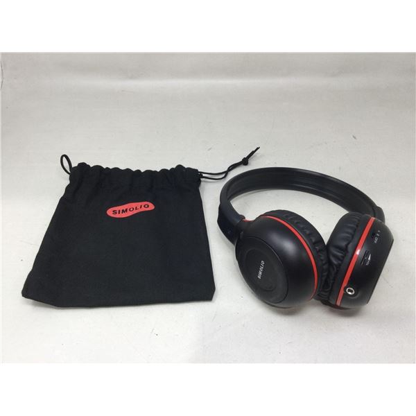 Simolio Wireless Headphones W/Carrying Bag
