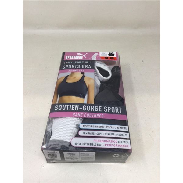 Puma Seamless Sports Bra 2 Pack Size M