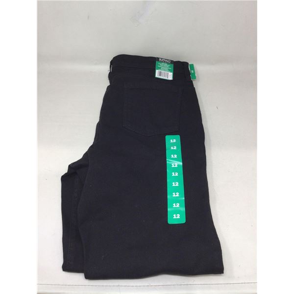 David Bitton High Rise Stretch Jeans, Black Size 12