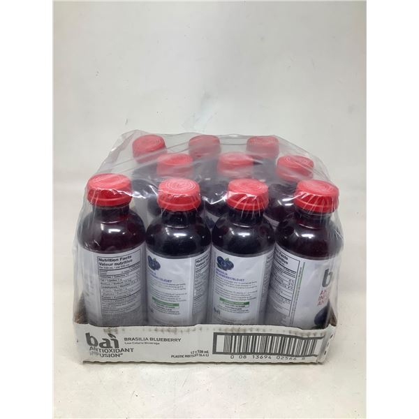 Bai Brasilia Blueberry Low Calorie Antioxidant Drink. (10 x 530mL)