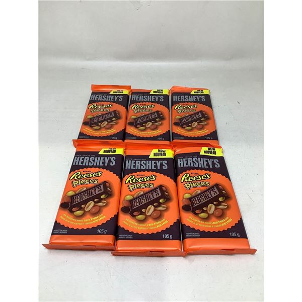Hershey Reese's Pieces Chocolate Bars ( 6 x 105g)
