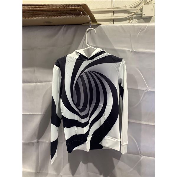 Black/White Illusion Styled Hoodie (M)