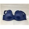 Image 1 : Balconette Full Coverage Navy Blue Bra (38C)