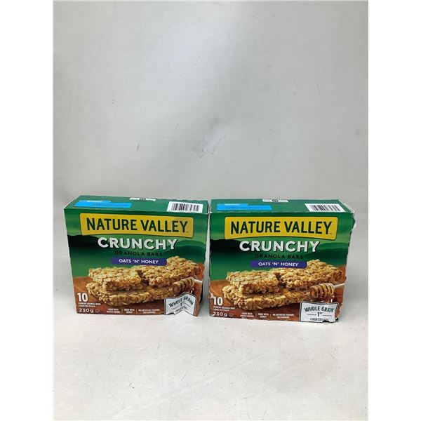 Nature Valley Crunchy Granola Bars Oat 'n' Honey Lot Of 2 (10 X 230G)