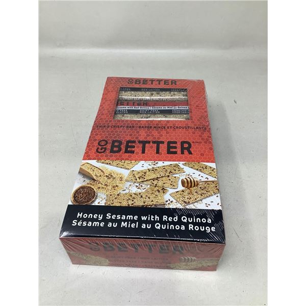 Go Better Thin & Crispy Bar Honey Sesame W/ Red Quinoa (24 X 35G)