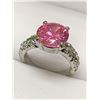 Image 1 : Pink Ice Gemstone 1.1 Carat Solitaire ladies filagree style engagement ring NEW size 7.5